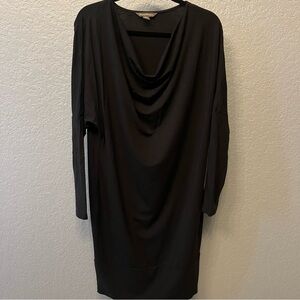 Tommy Bahama Black Dress Cowl Neck Long Sleeve Casual Comfy Women's‎ Small